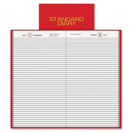 AT-A-GLANCE At A Glance AAGSD37613 7.7 x 12 in. Standard Daily Business Diary; Red AAGSD37613